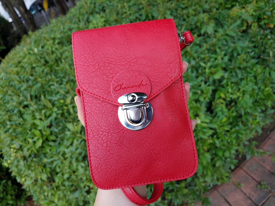 폰 수납과 터치를 편리하게 폰백 샤몬드 멀티백으로 6