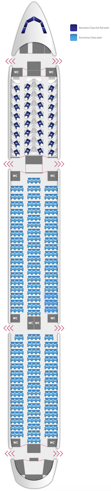 핀에어 A350-900 (336석) 좌석배치도