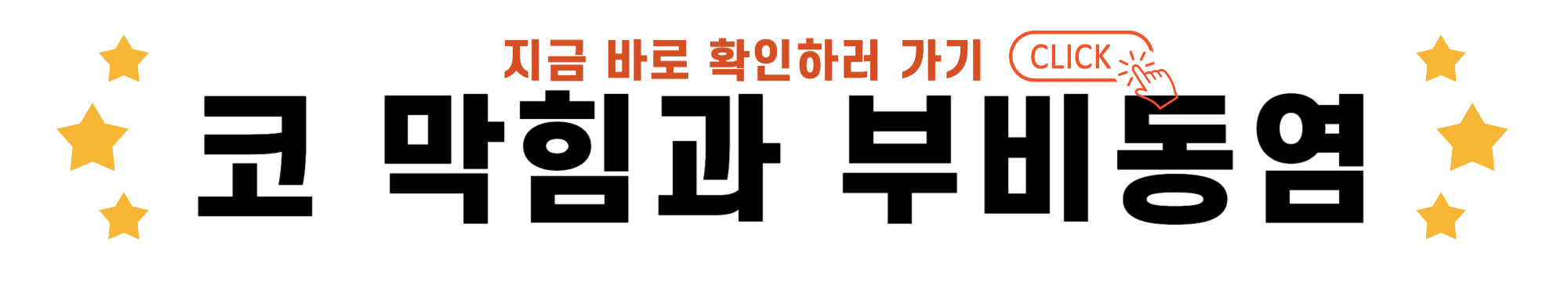 코 막힘과 부비동염 바로가기 링크