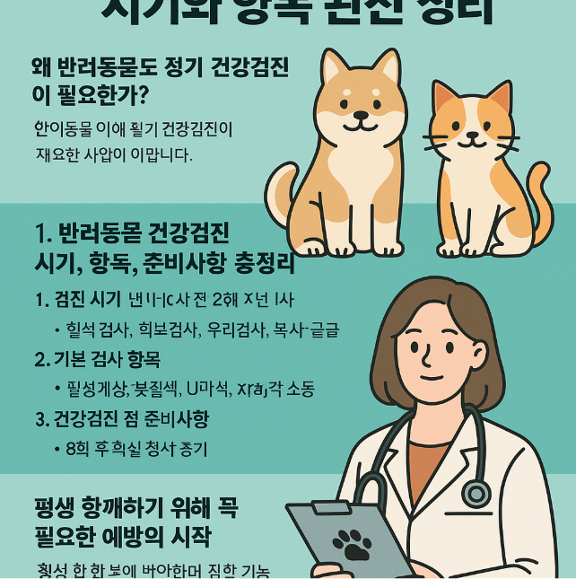 애완동물 건강검진 정보