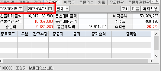 한달 보름 수익