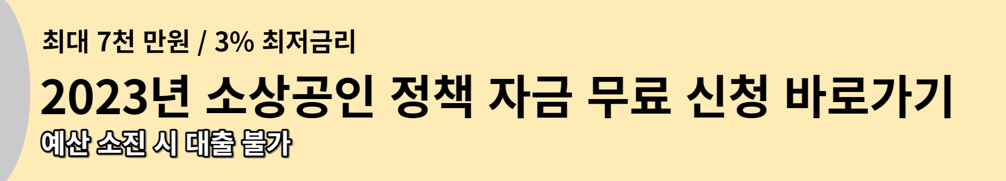 소상공인 정책자금