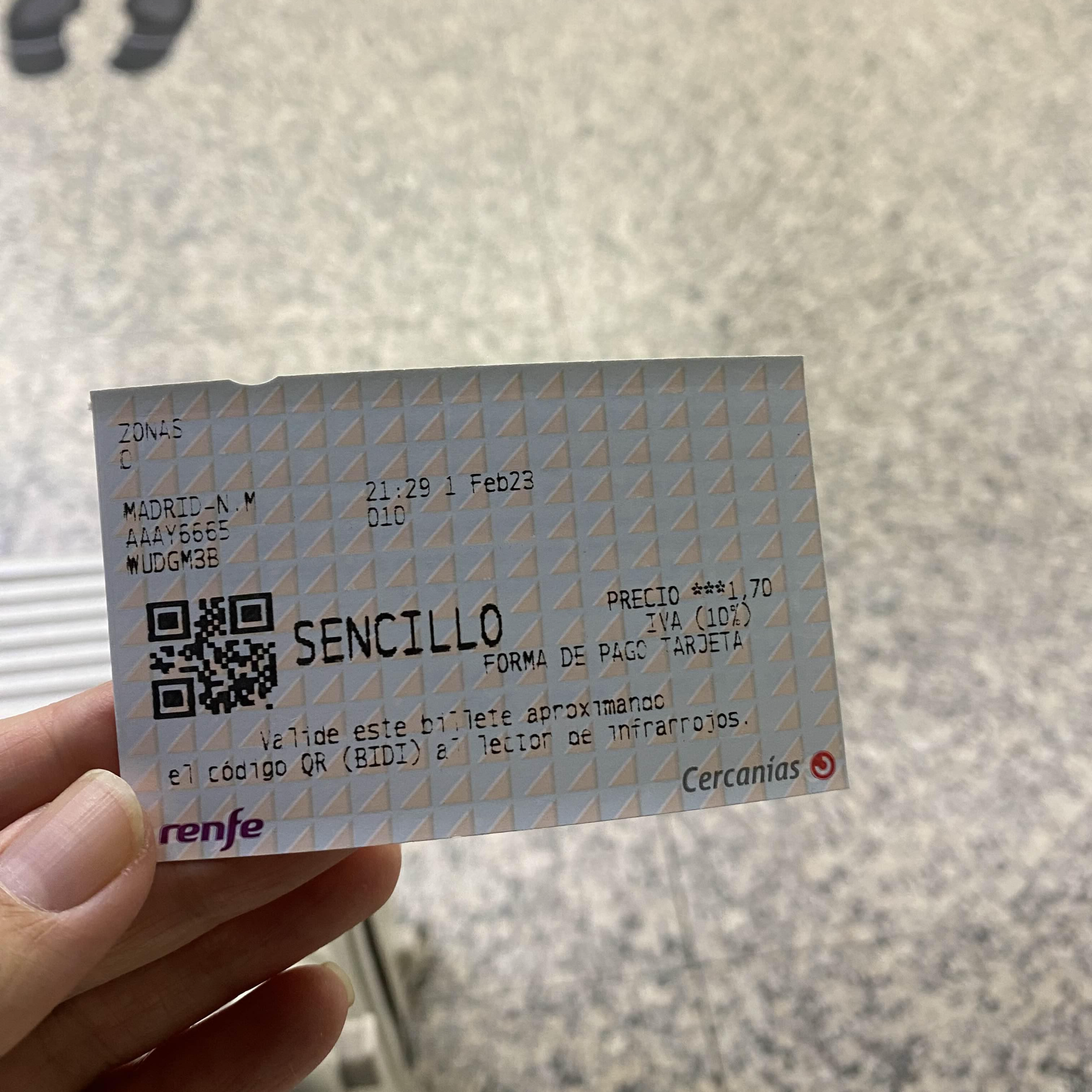 마드리드 renfe 티켓