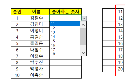 셀 원본 데이터 값 변경