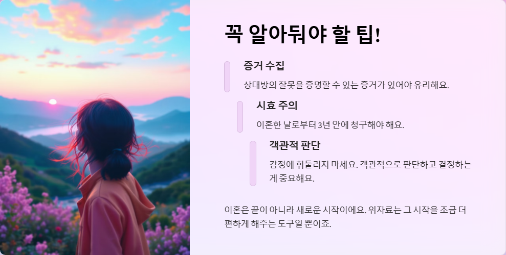 이혼 시 위자료 청구 기준과 금액 산정 방법