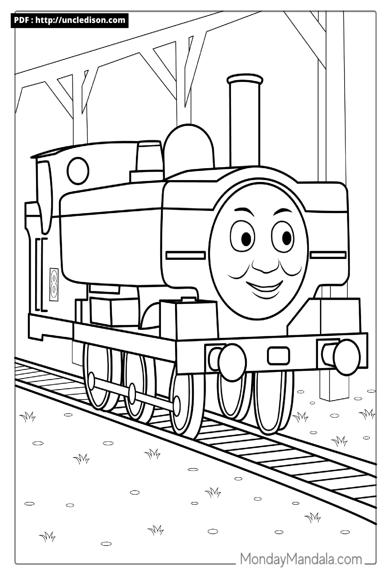 토마스와 친구들 색칠공부 무료도안 Thomas &amp; Friends coloring page