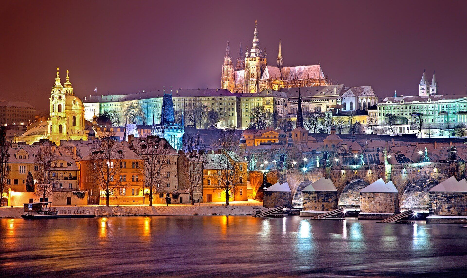 Prague-Czech-Republic-Winter-night