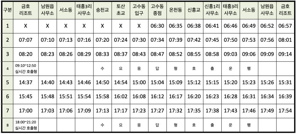 제주 741-1번 버스시간표