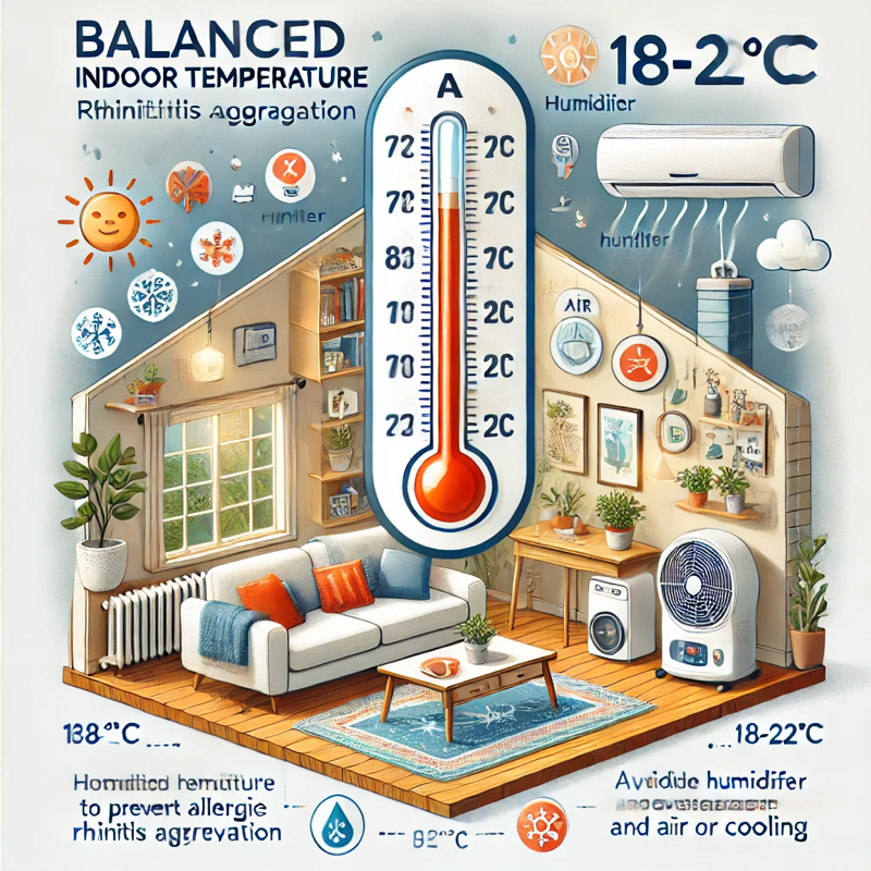 비염 완화를 위한 과도한 냉난방 피하기