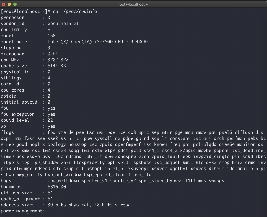  [Linux] Linux(리눅스)에서 CPU 정보 확인 방법