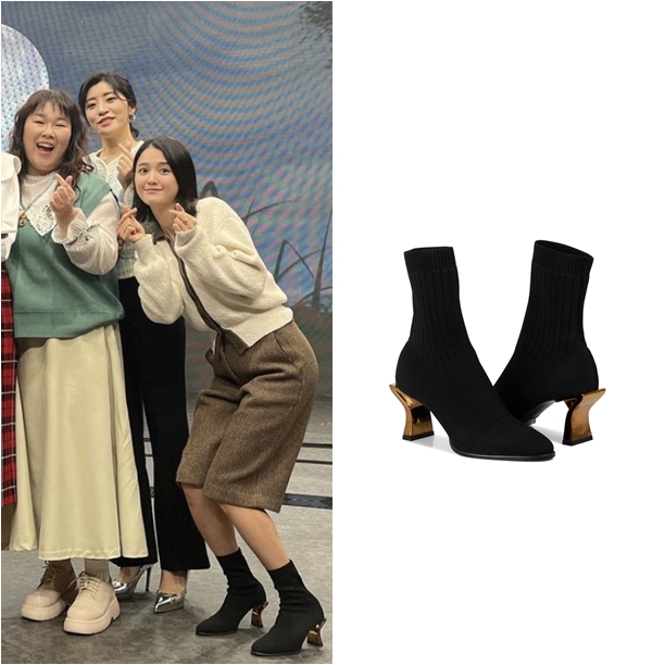 차이나클래스 네이비 퍼플 출근길 패션슈즈 인스타 스판 발목부츠 레큰스판 4