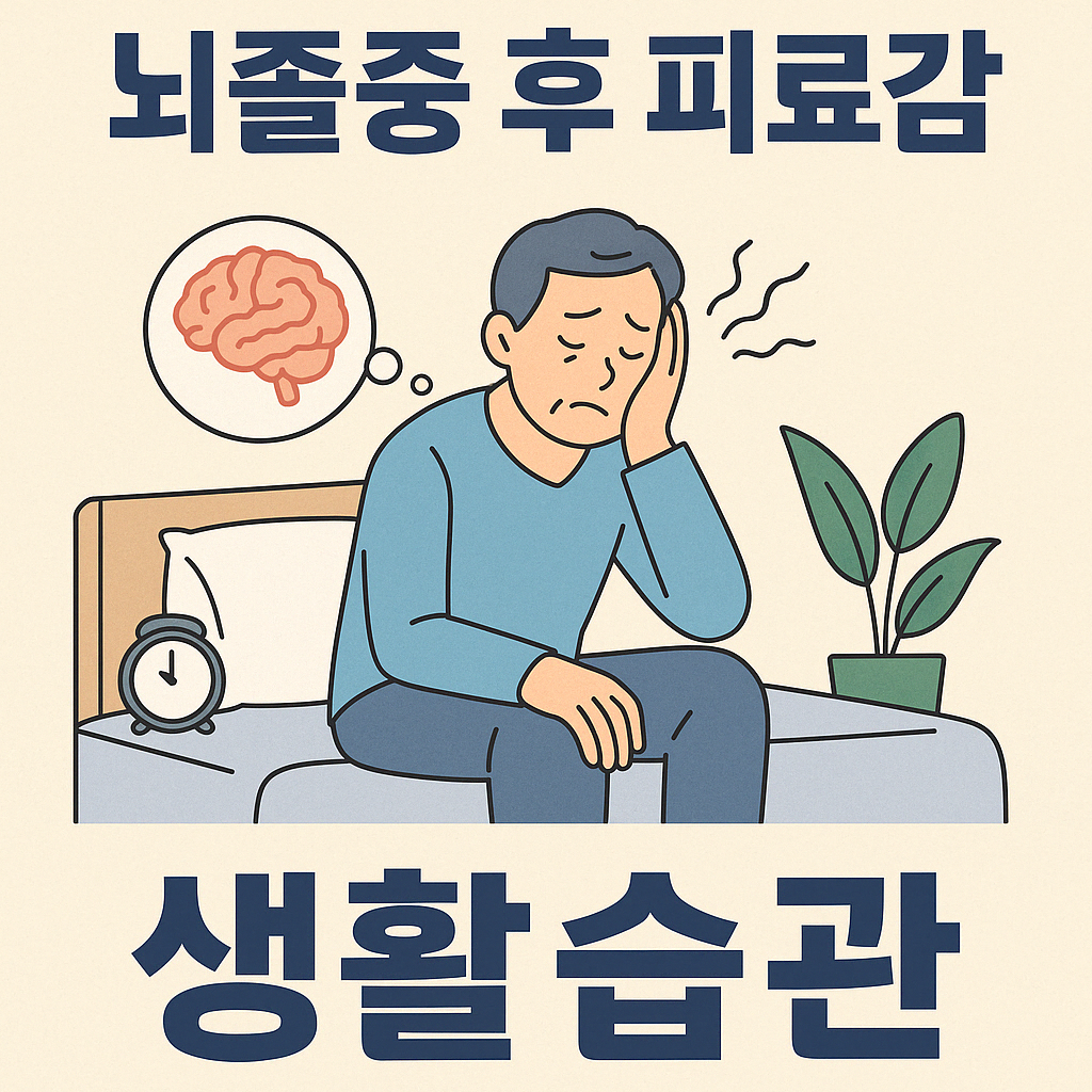 뇌졸중 후 피로감 줄이는 생활습관