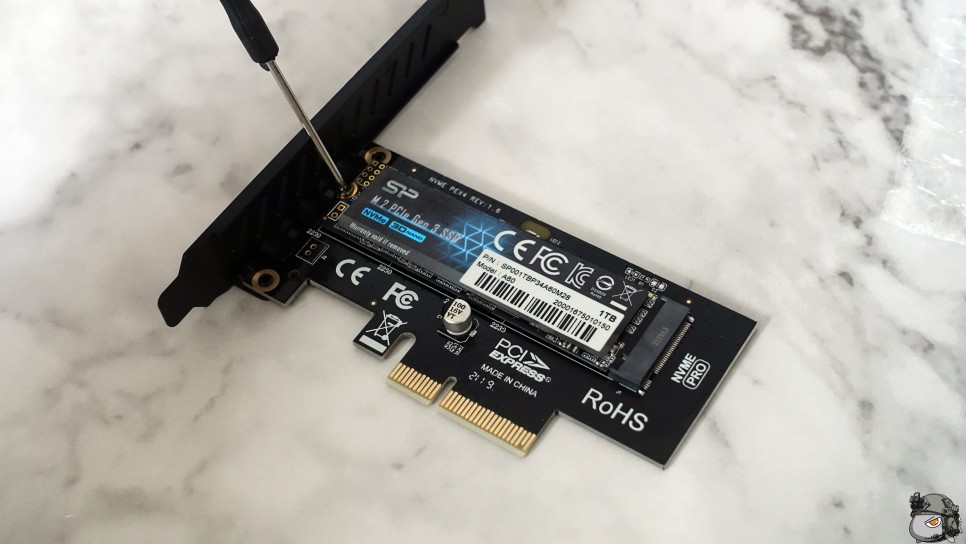  알리발 M.2 NVMe SSD to PCIe 어댑터 사용기, 구형 컴퓨터에서도 M.2 사용가능
