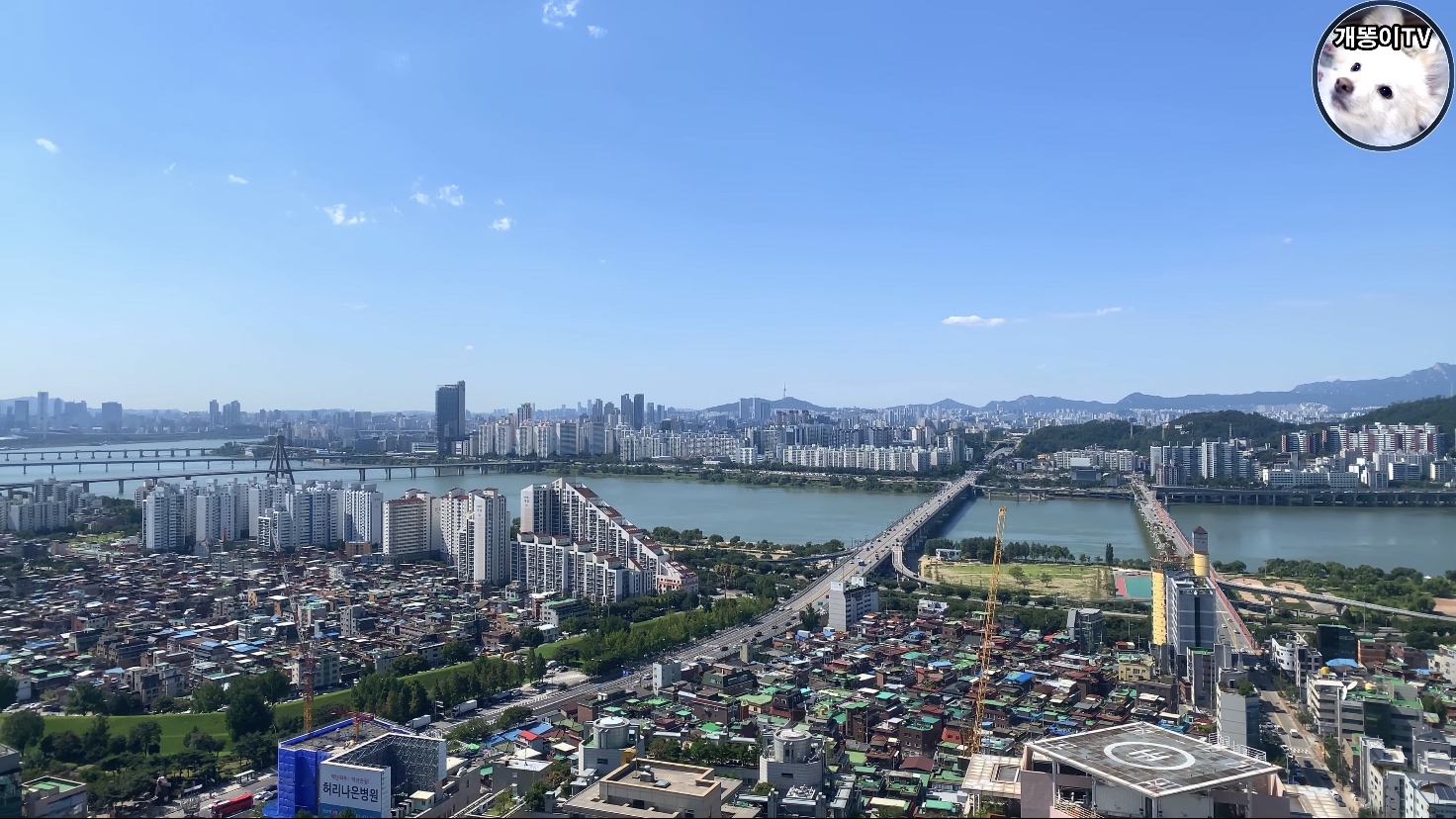  천호역한강푸르지오시티 뷰 Korea Seoul Apartment | 천호역, 한강뷰아파트 | 천호동