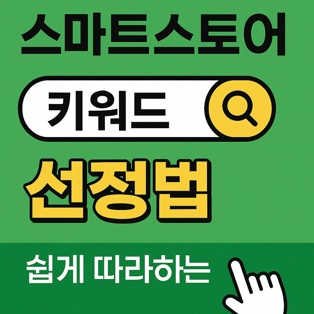 스마트스토어 키워드 선정법 썸네일 이미지