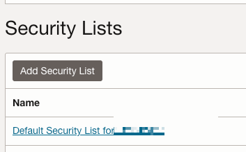 security List