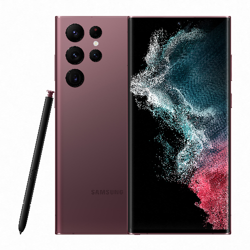 삼성전자 갤럭시 S22 울트라 자급제 SM-S908N&#44; 버건디&#44; 256GB