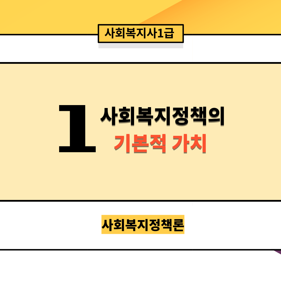  [사회복지정책론]1. 사회복지정책의 기본적 가치(평등/사회적적절성/효과성과 효율성/자유 등)