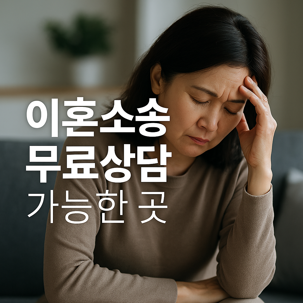 이혼소송 무료 상담 가능한 곳