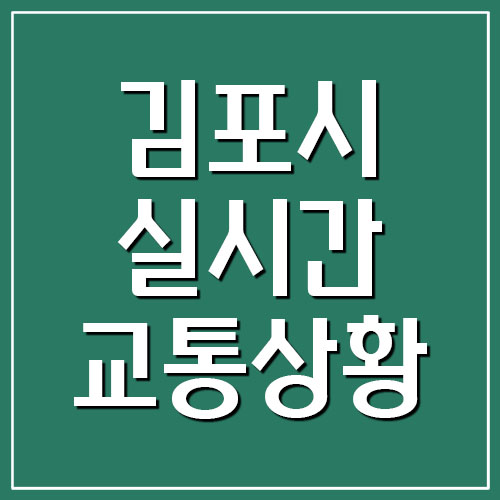  김포시 실시간 교통상황 및 CCTV 영상 정보