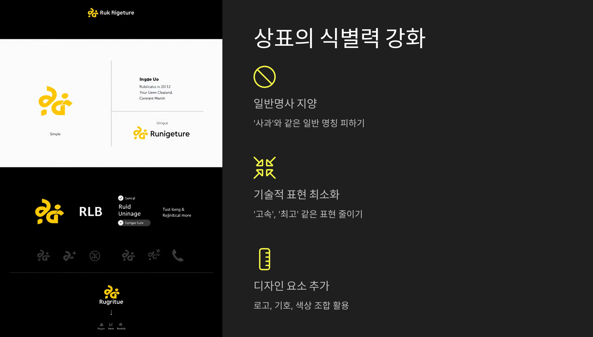 상표의 식별력 강화