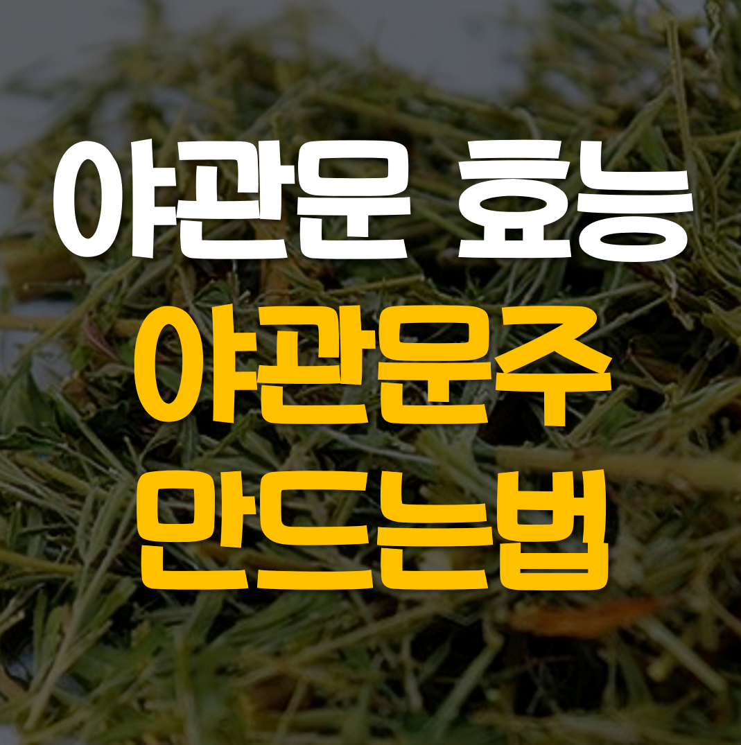  야관문 효능, 야관문주
