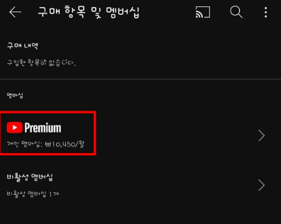 유튜브프리미엄해지