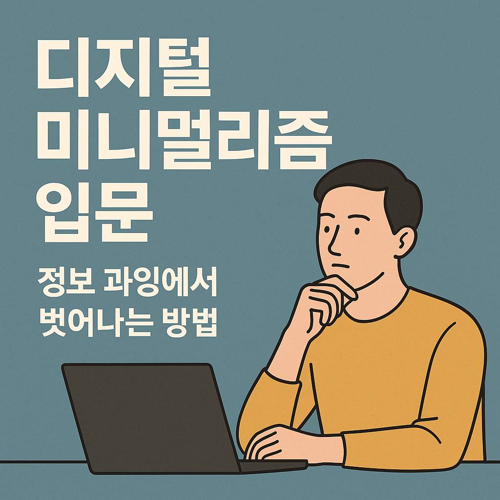 디지털 미니멀리즘 입문｜2025년 정보 과잉에서 벗어나는 실천법