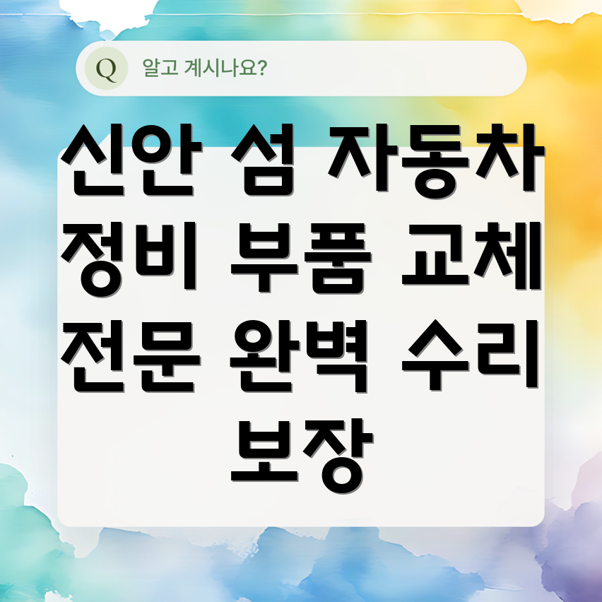 신안군 비금면 자동차부품 교체