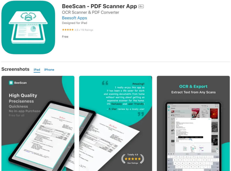 BeeScan - PDF Scanner App
