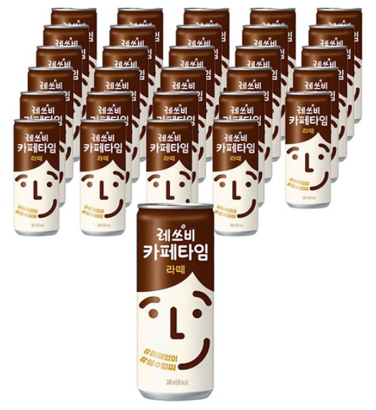 레쓰비 카페 타임라떼, 240ml, 30개