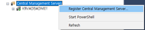 Register Central Management Server