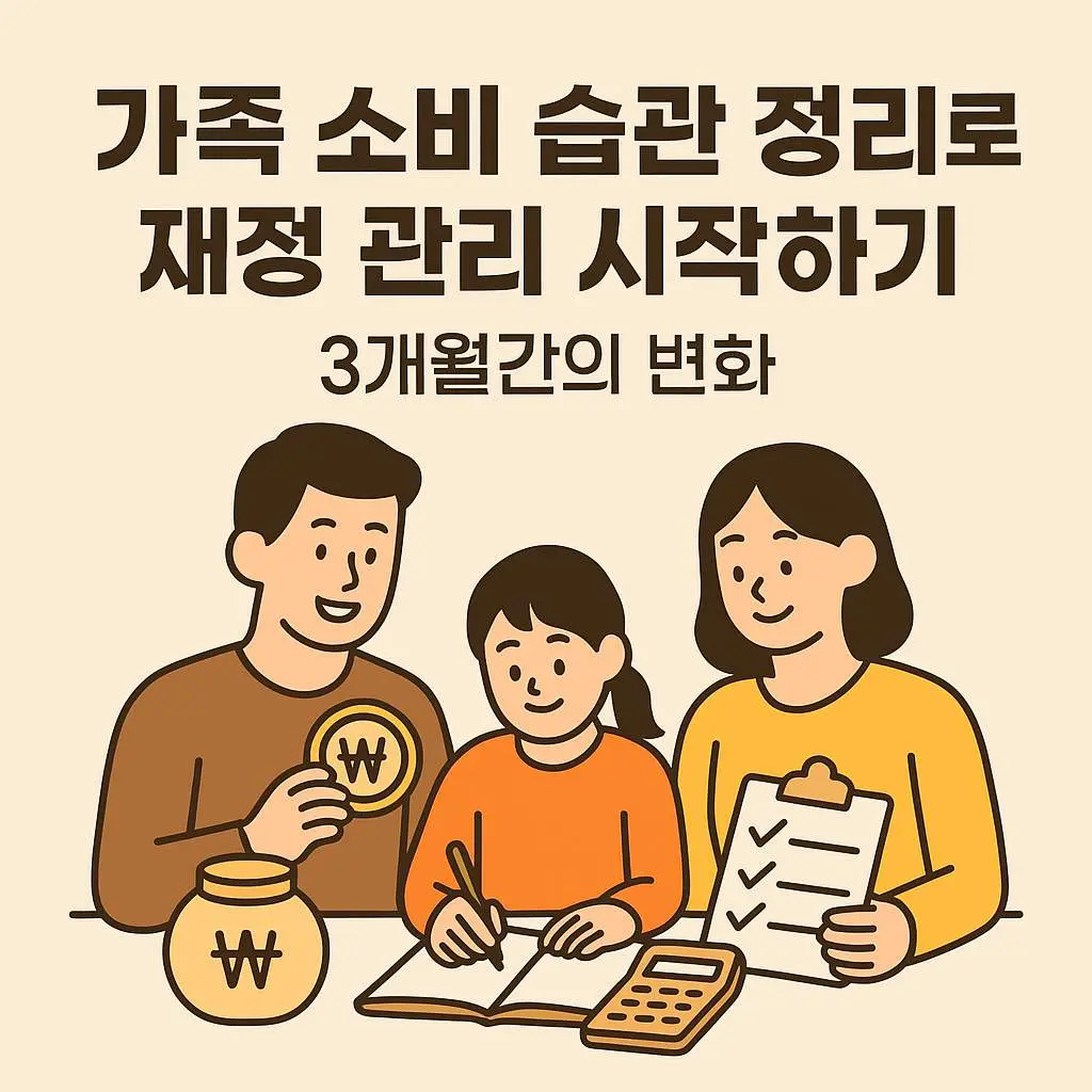 가족 소비 습관 정리로 재정 관리 시작하기