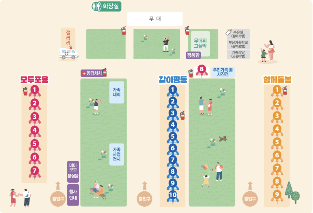 [부산 5월 시민공원 행사] 부산가족축제 맵