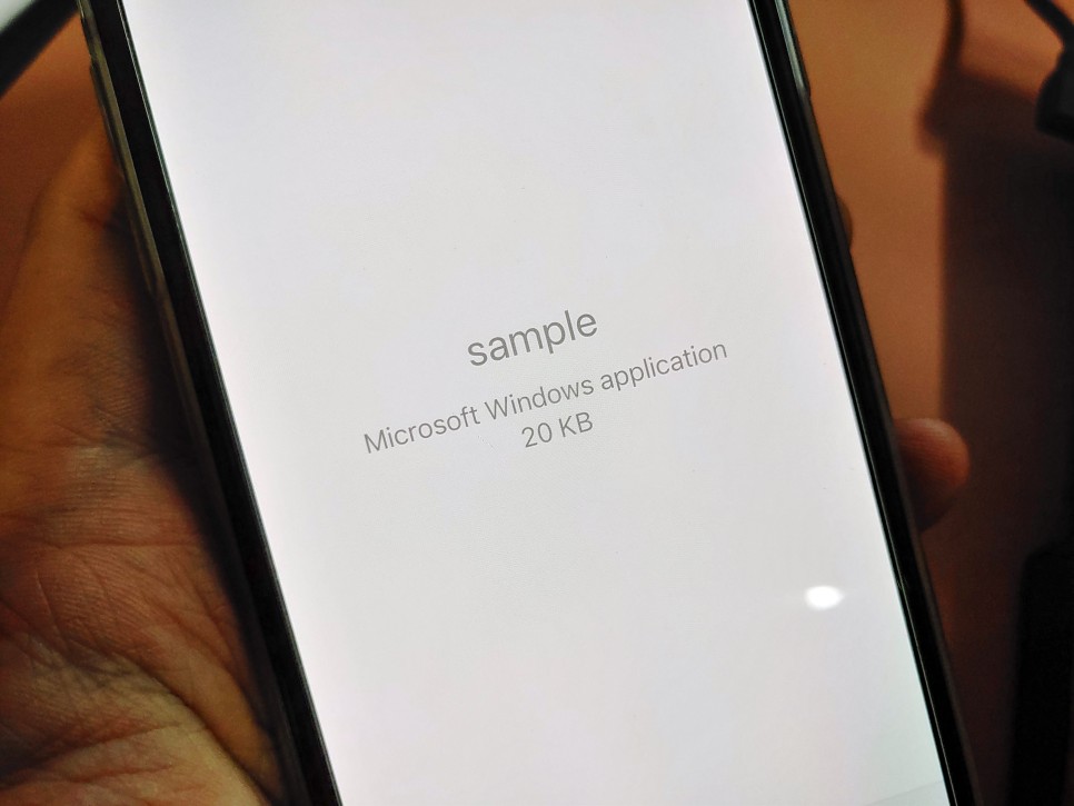 다운받을 때 보는 법 i Phone 한글 파일 hwp가 exe에 4