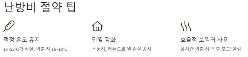 난방비 절약 팁 알아보기