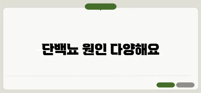 단백뇨의 원인 신장 질환부터 생활습관까지 원인 총정리