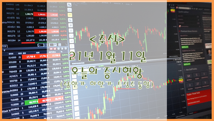  [주식](1월 11일) 오늘의 증시동향 (상한가 하한가 특징주)