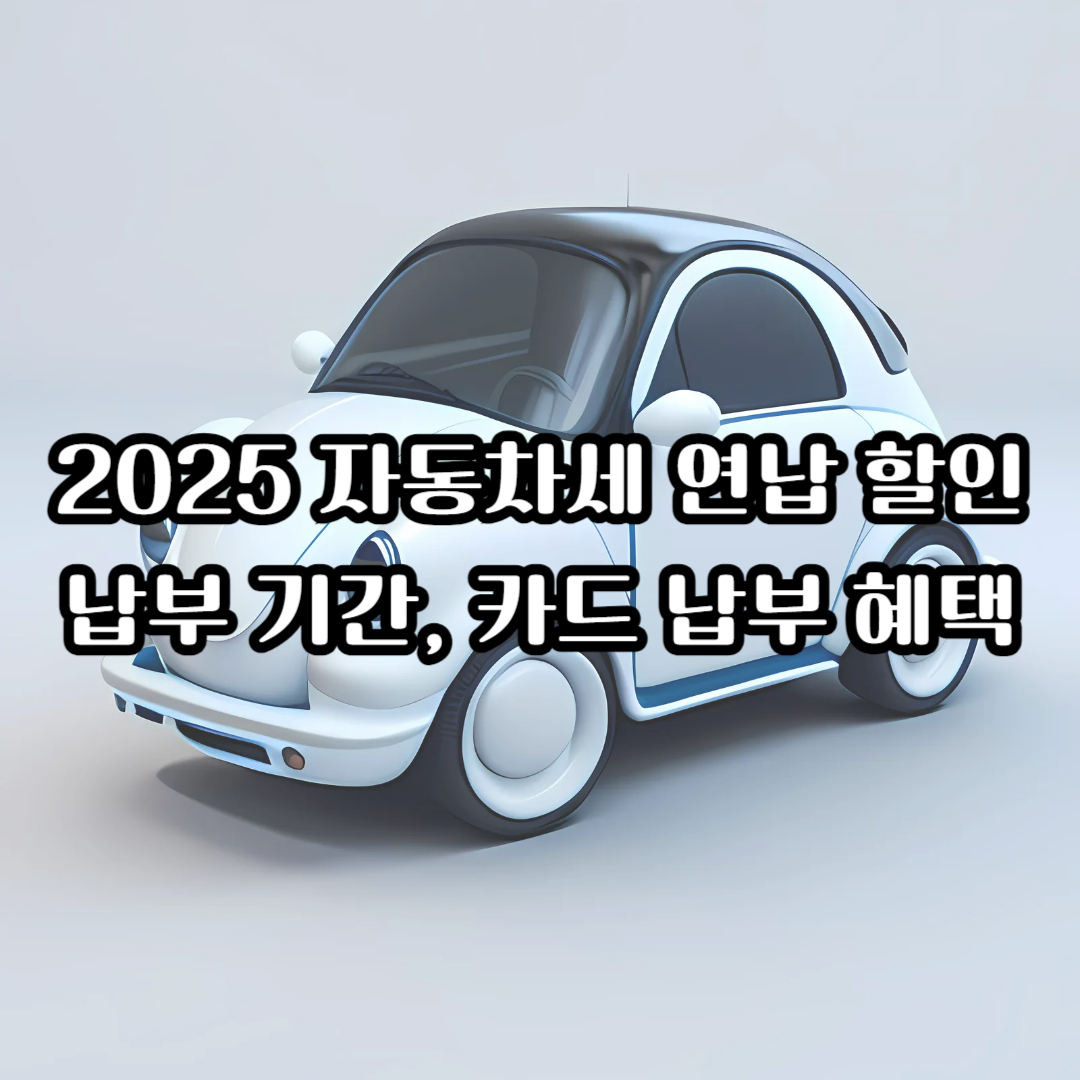 2025 자동차세 연납 할인 카드 납부