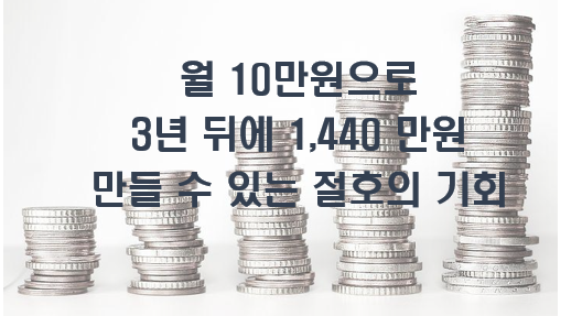  한눈에 알아보는 청년 내일 저축 계좌 조건 및 신청 방법