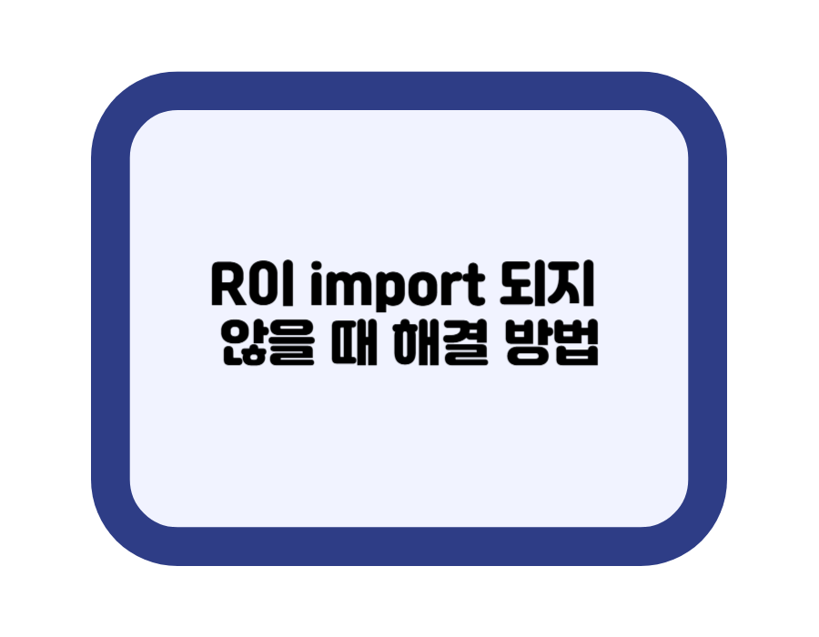 R이 import 되지 않을 때 해결 방법