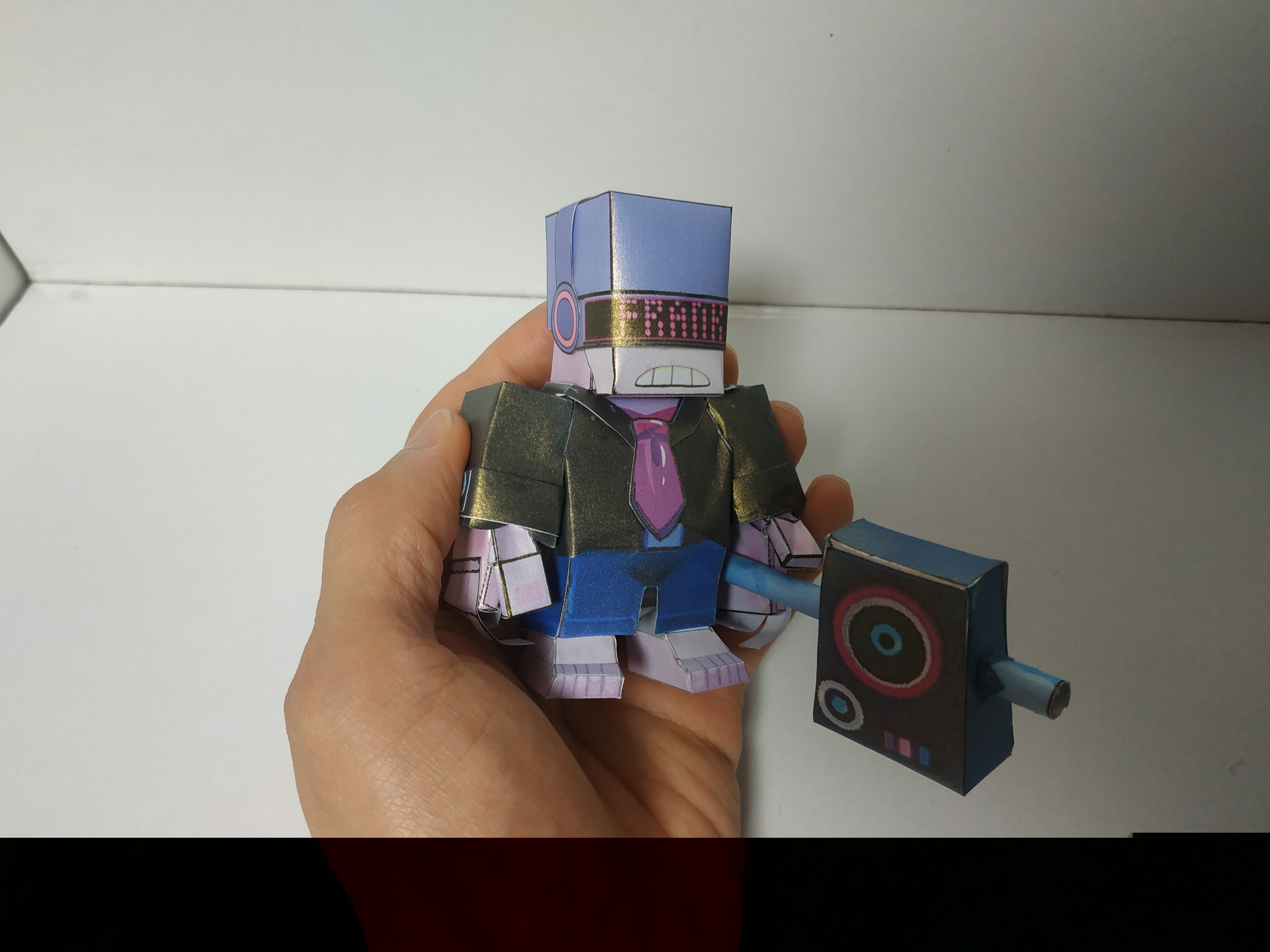  브롤스타즈 DJ프랭크 만들기 페이퍼토이 도안,도면 공유 Brawl Stars DJ Frank