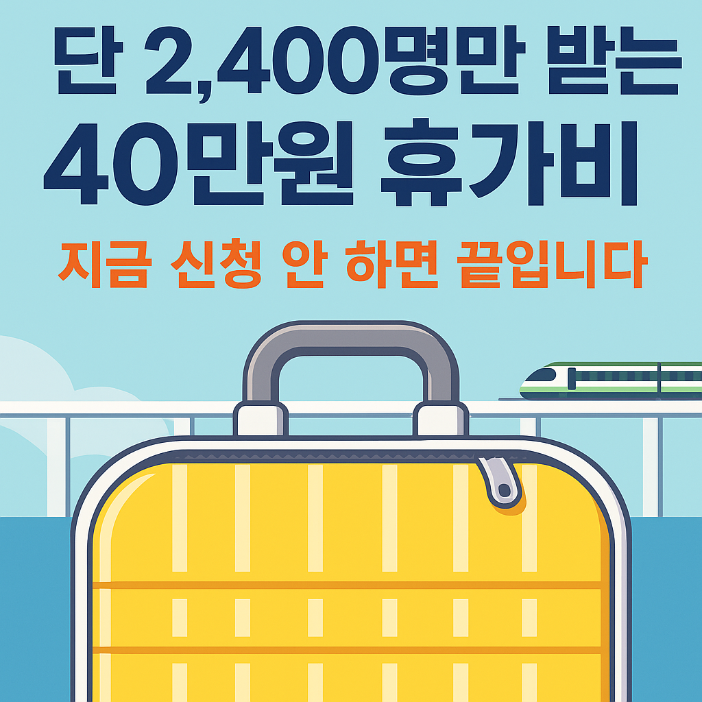 경기도 노동자 40만원 휴가비 지원 썸네일 이미지