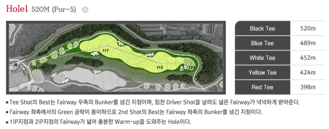 실크밸리 골프클럽 실크코스 1