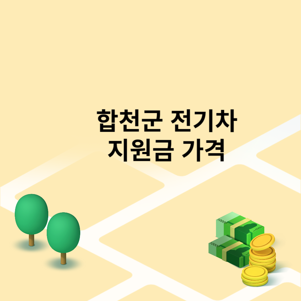 합천군 전기차 지원금 가격
