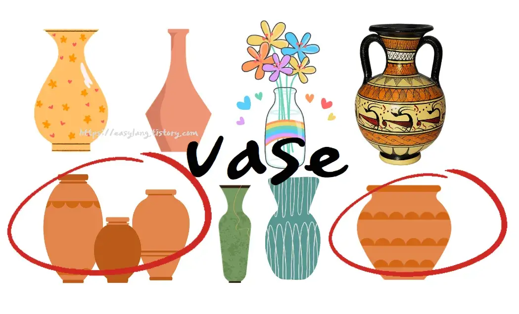항아리-영어-로-vase-꽃병-꽃꽂이-용기