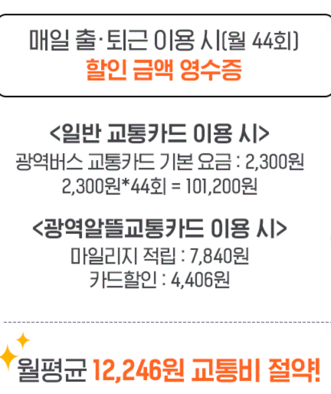 광역알뜰교통카드 사례