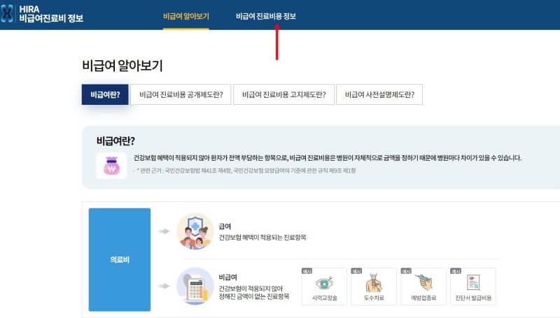 건강보험심사평가원 홈페이지 2