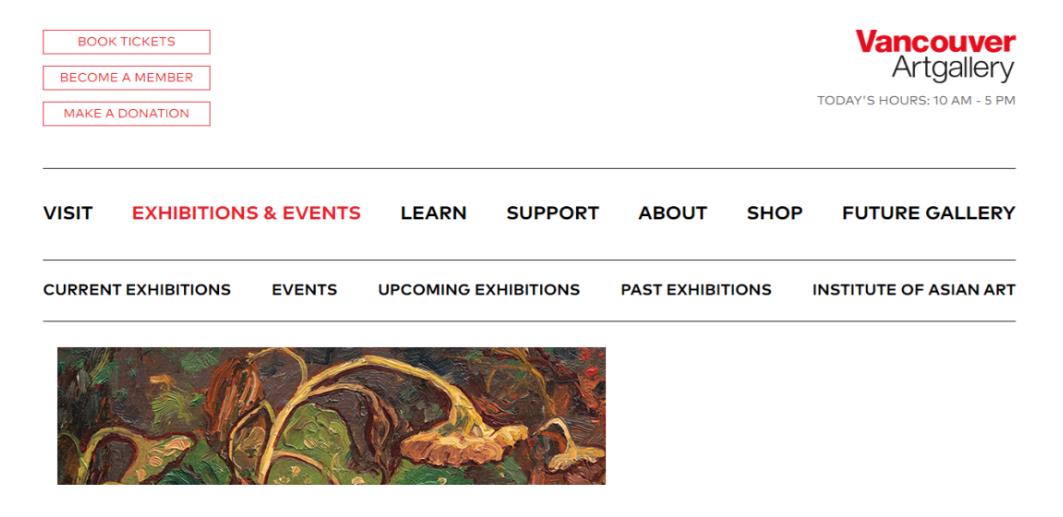 밴쿠버 아트 갤러리 (Vancouver Art Gallery) (홈페이지) 캐나다 벤쿠버 여행 이벤트