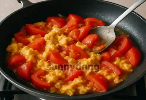 토마토 계란 볶음 이미지